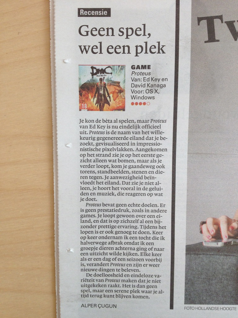 Alper's review of Proteus in nrc.next