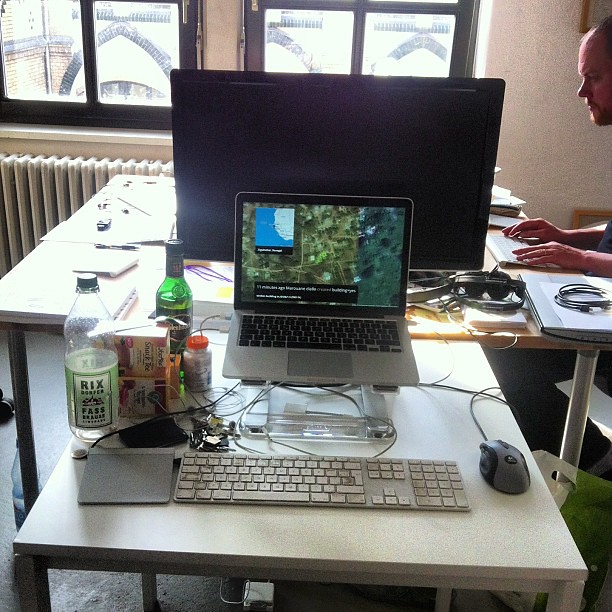 The new (temporary) arrangement with @fidothe working in the background