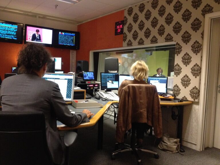 In the studio