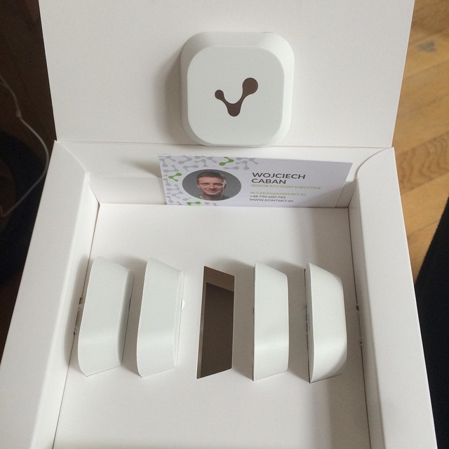Received a bunch of Kontakt beacons for the current project