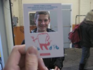 Hubbub card at Game in the City 2009 (day 1)