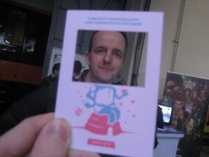 Hubbub card at Game in the City 2009 (day 1)