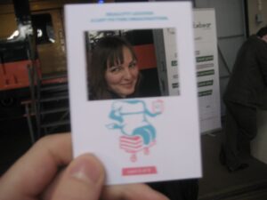 Hubbub card at Game in the City 2009 (day 1)