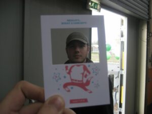 Hubbub card at Game in the City 2009 (day 1)