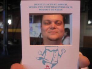 Hubbub card at Game in the City 2009 (day 1)