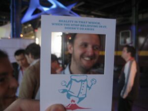 Hubbub card at Game in the City 2009 (day 1)