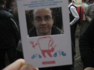 Hubbub card at Game in the City 2009 (day 2)