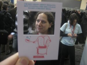 Hubbub card at Game in the City 2009 (day 2)