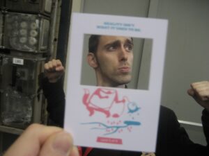 Hubbub card at Game in the City 2009 (day 2)