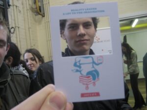 Hubbub card at Game in the City 2009 (day 2)