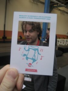 Hubbub card at Game in the City 2009 (day 2)