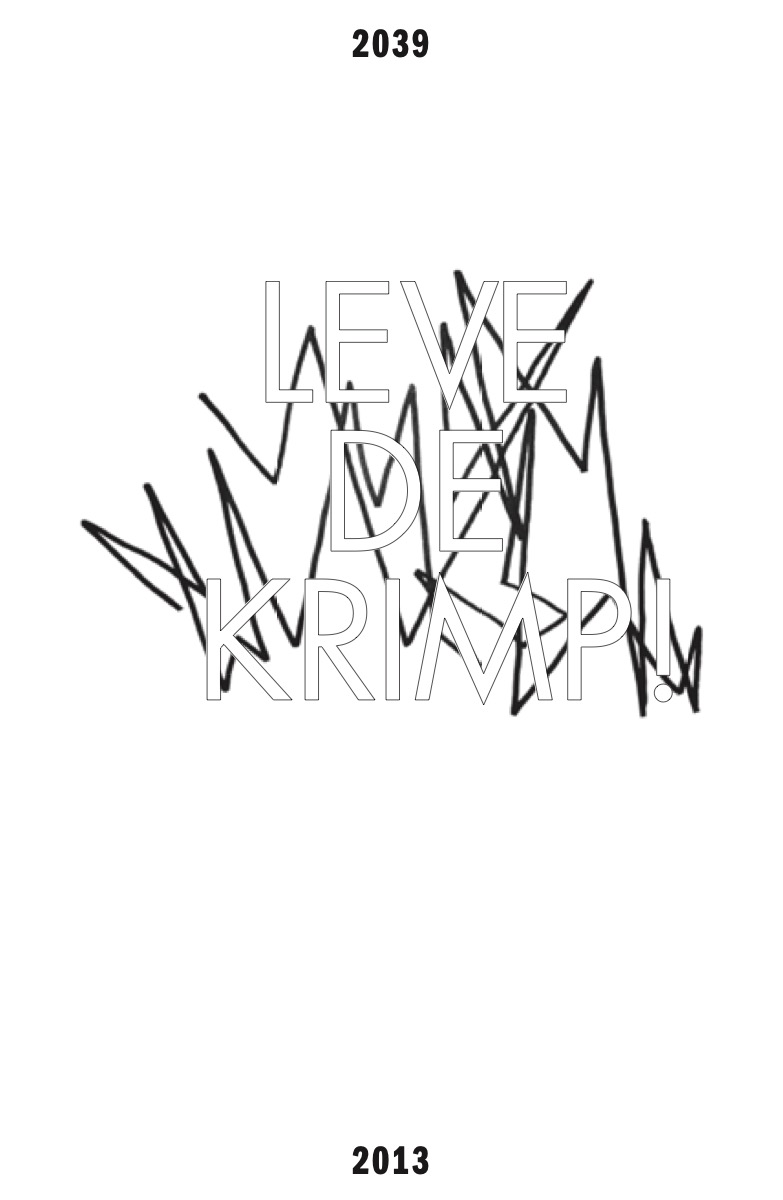 Leve de krimp! bid book, cover
